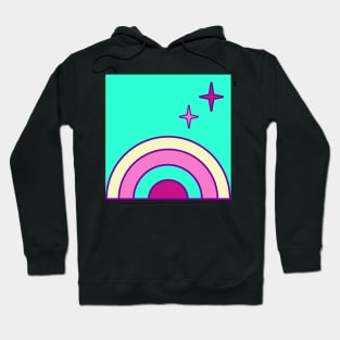 color pop rainbow Hoodie